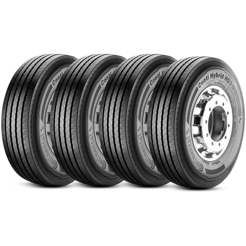Kit 4 Pneu Continental 295/80r22.5 152/148m Conti Hybrid Hs3