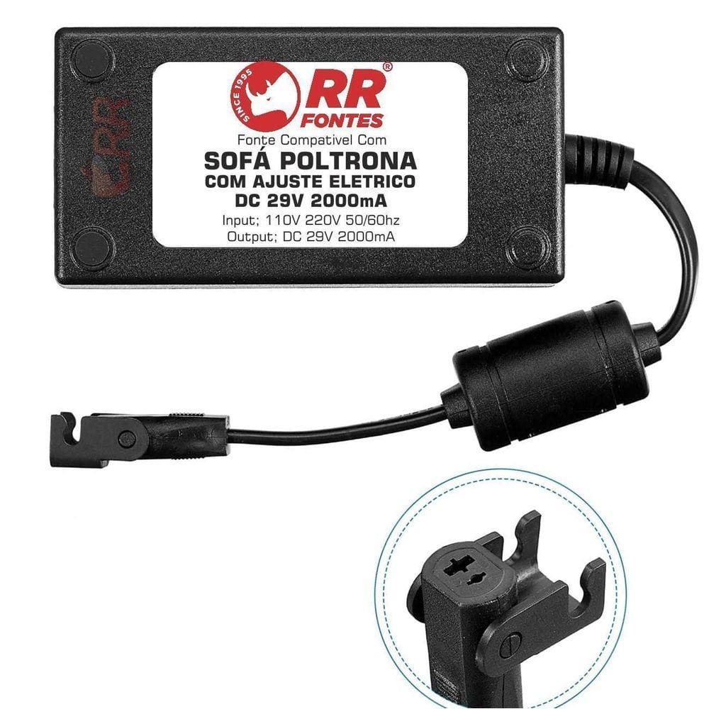 Fonte 29V Compativel Com Poltrona Sofá Reclinavel Eletrico