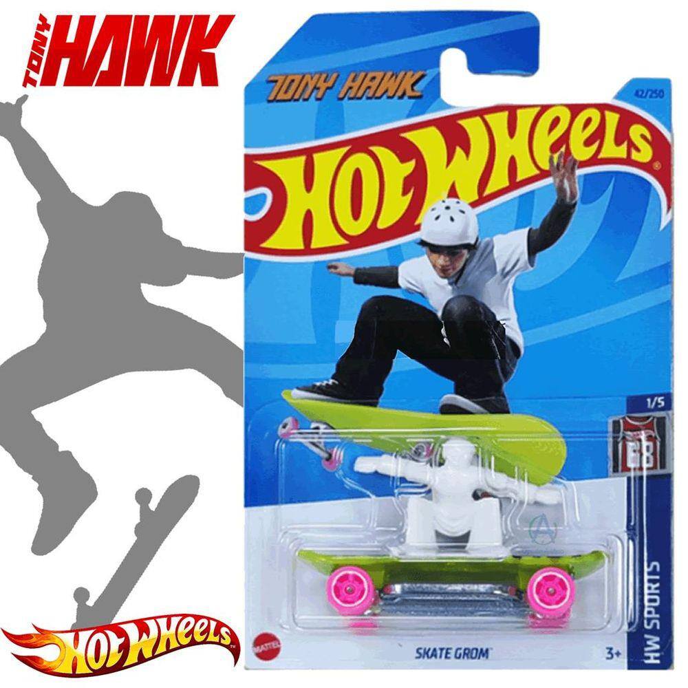 Skate de Dedo com Carrinho - Hot Wheels - Rig Storm - Tony Hawk