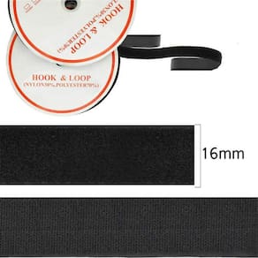 Fecho de Contato Preto 16 mm - 25 Metros