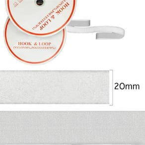 Fecho de Contato Branco 20 mm - 25 Metros