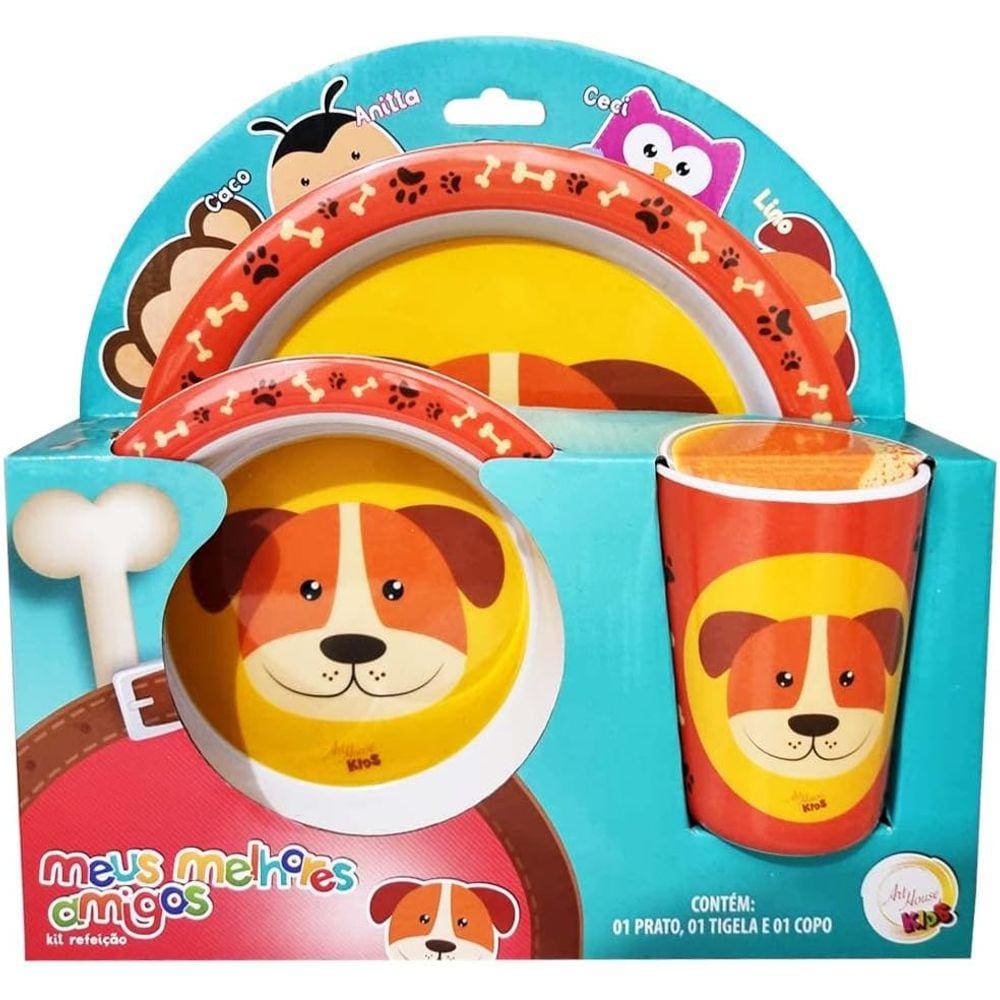 Kit Refeicao Melamina Cachorro
