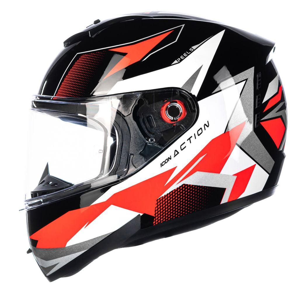 Capacete Masculino Feminino Moto Peels Icon Action Preto