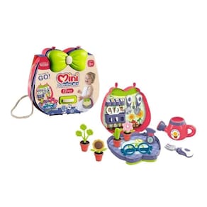 Maletinha Alça Mini Brinquedo Jardinagem 14 Peças Bolsinha