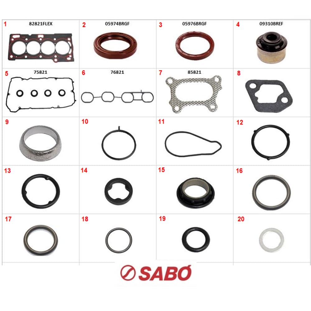 Jogo Junta Motor Retentores Etios Yarys 1.5 16V 80821