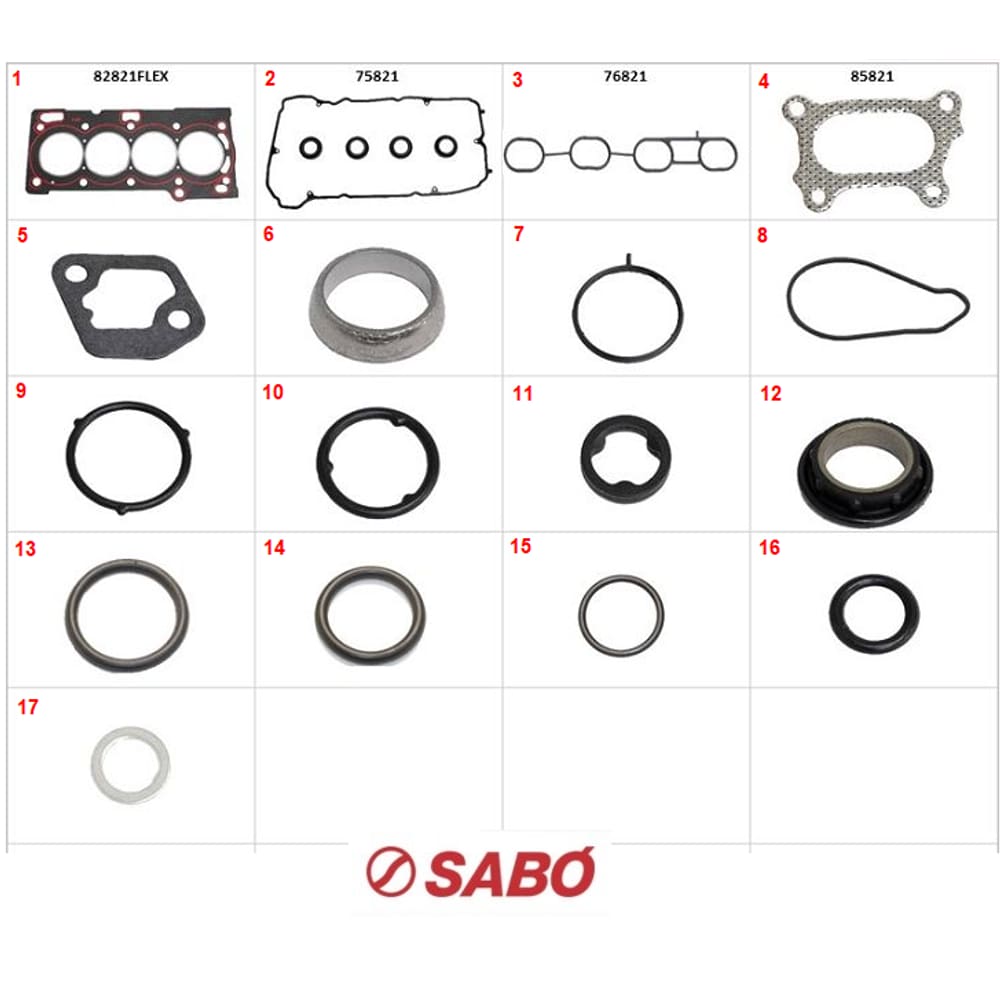 Jogo Junta Superior Etios Yaris 1.5 16V 79821