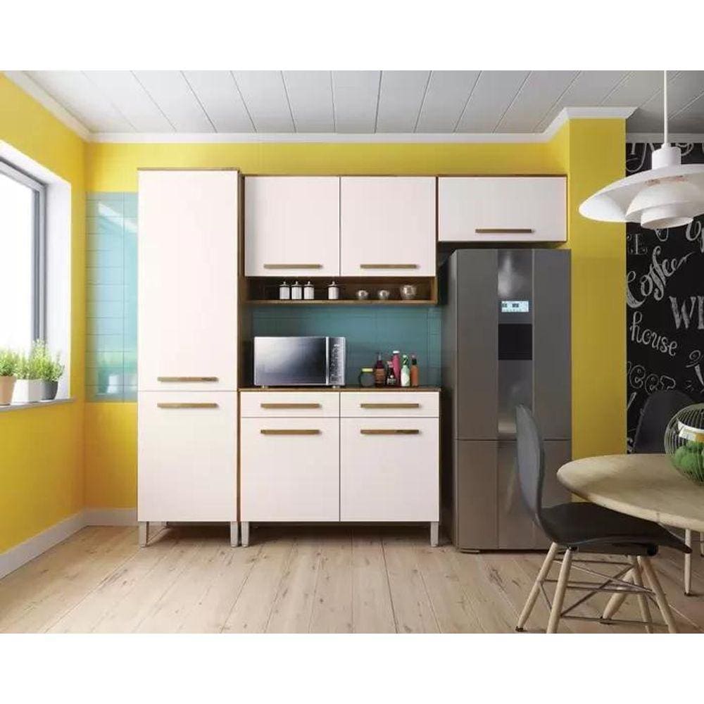 Cozinha Compacta 7 Portas 2 Gavetas - Quarta Divisão