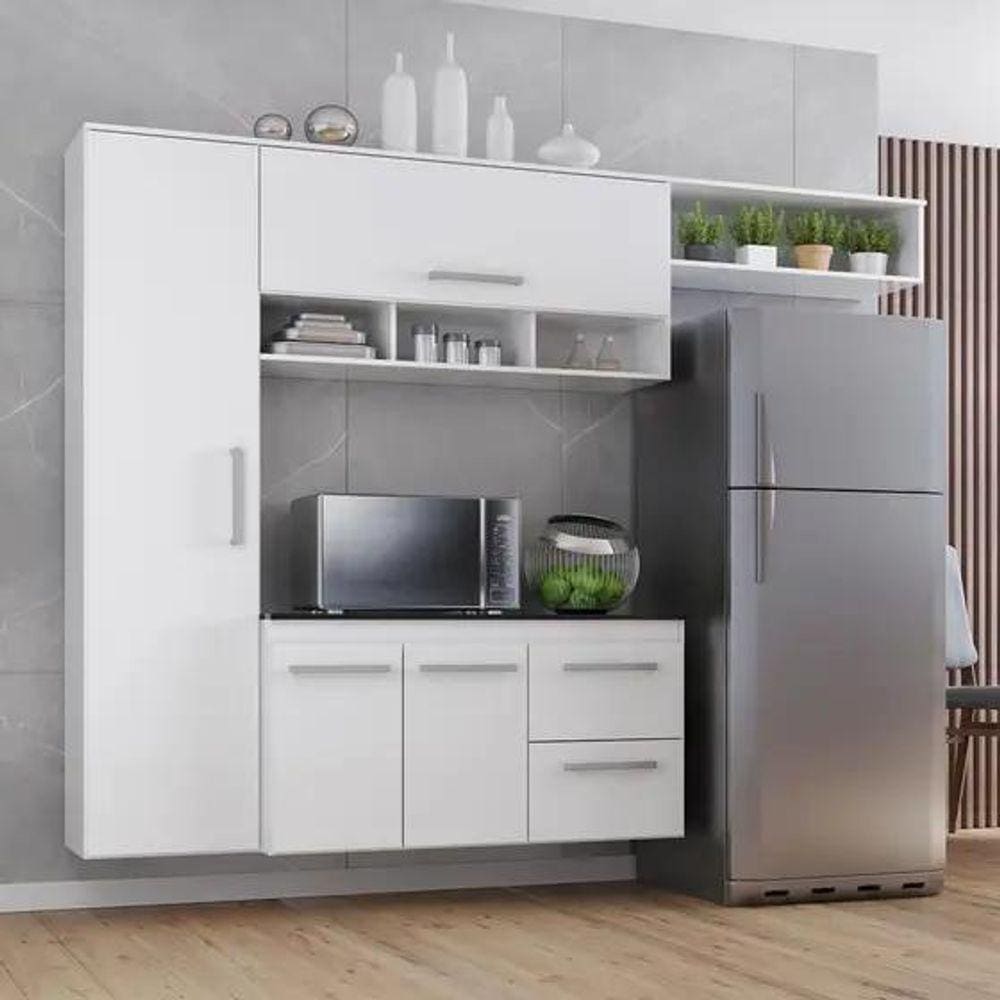 Cozinha Compacta Lua 4 Portas 2 gavetas - Quarta Divisão