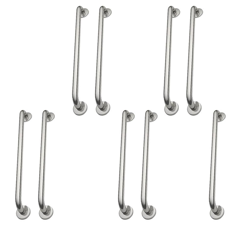 Alça de Apoio Kit 9 Unidades Barra Inox 70cm Acessibilidade Idoso Gestante Banheiro Segurança Anti Queda Suporte Resistente