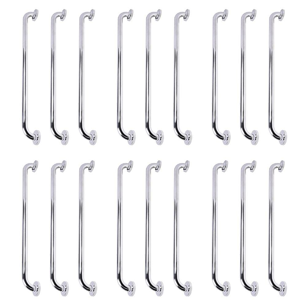 Alça de Apoio Inox Barra 70cm Kit 18 Unidades Idoso Banheiro Segurança Anti Queda Suporte Resistente Acessibilidade