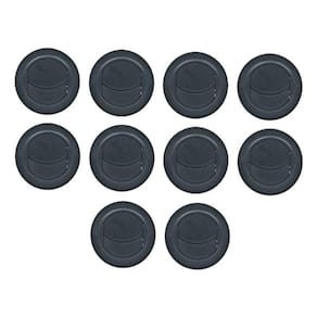 10x Difusor Ar Condicionado Caminhão Trator Van 77mm - Preto