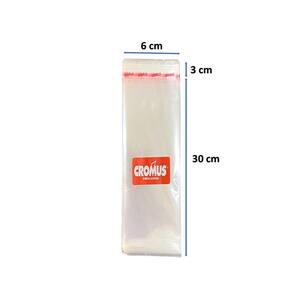 Saco Adesivado Saquinho 6x30 Transparente Cromus 1000 Unidades