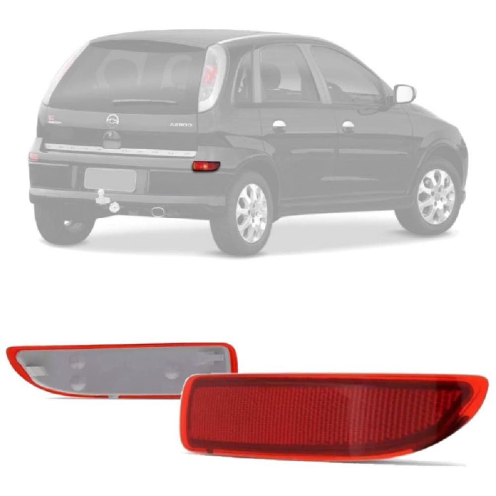 Lanterna Refletiva Para-choque Corsa Hatch 2003 a 2014 - Lado Direito