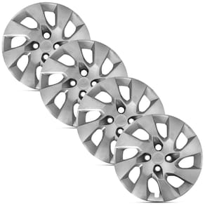 Jogo 4 Calota Modelo Original Onix Prisma Prata Aro 14 Grid