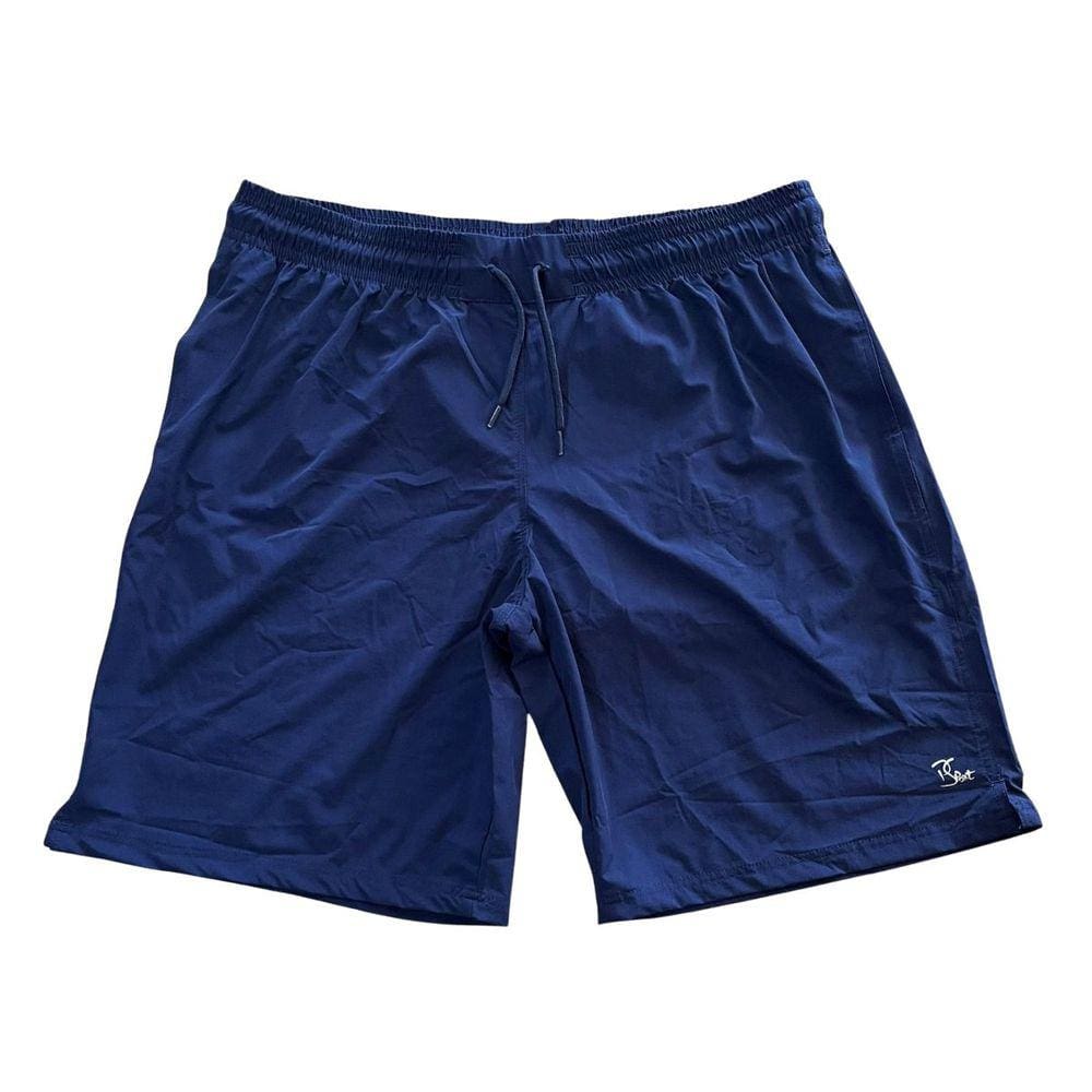 Short Masculino Tactel com Elastano Alto Conforto Plus Size Tamanho Especial Marinho