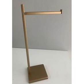 Toalheiro Bancada Aço Inox 304 Quadrado Dourado Fosco