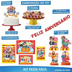 Kit Festa Fácil Mickey Safari Decoração Aniversário