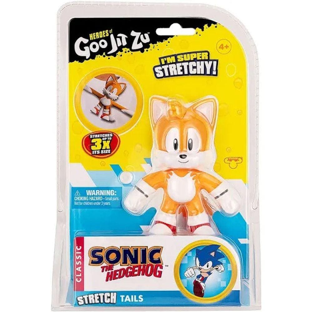 Herois Goo JIT ZU Tails Boneco Elastico Sonic SUNNY