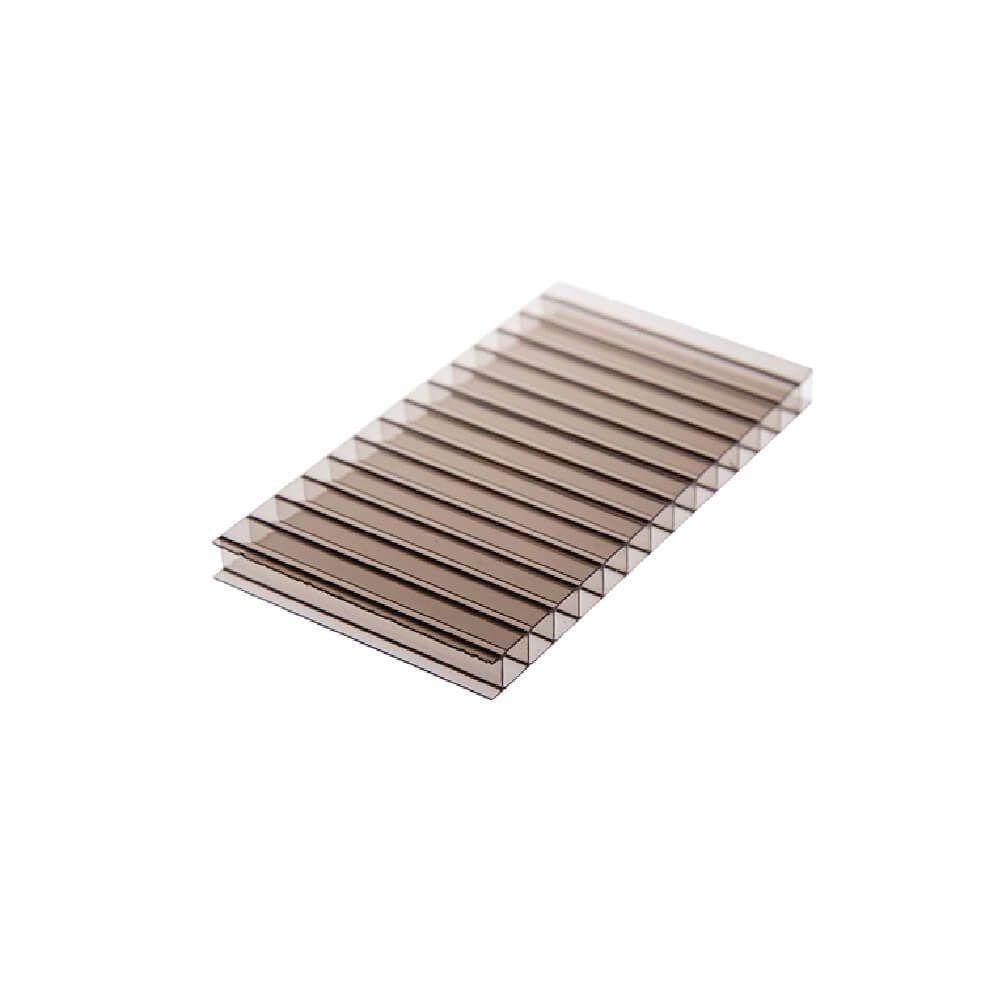 Chapa de Policarbonato Alveolar Bronze 6mm - 1,05m x 6,00m