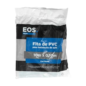 Fita PVC EOS 10m Linear X 0.10m Largura Preta