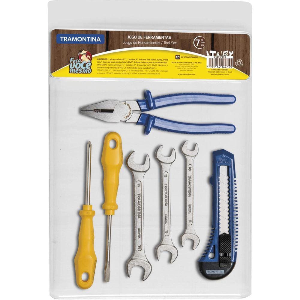 Kit De Ferramentas Tramontina Para Uso Doméstico 7 Pç