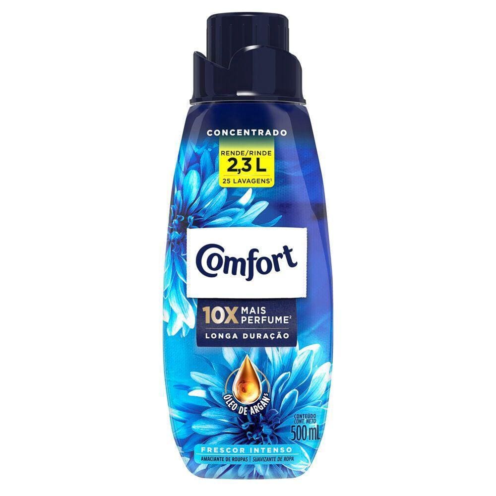 Amaciante Concentrado Comfort Frescor Intenso 500ml