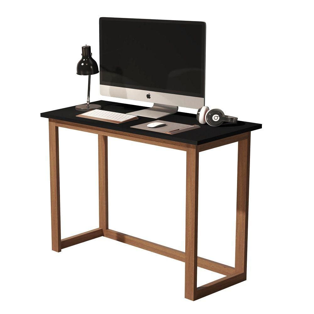 escrivaninha para home office 90cm tampo preto