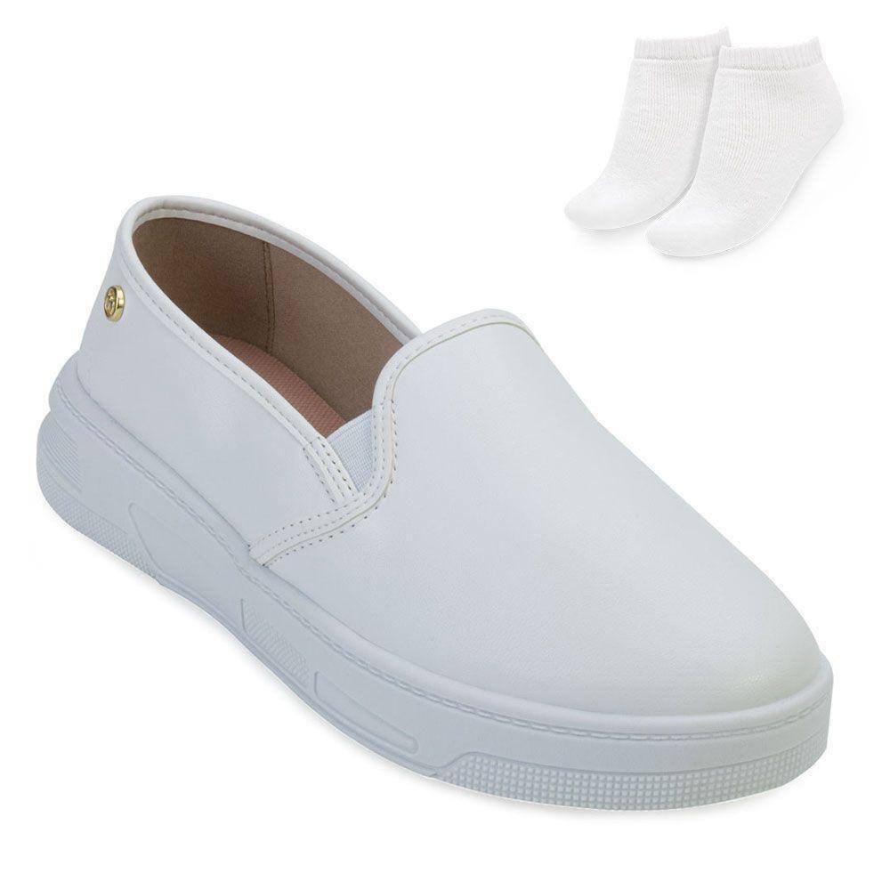 Tênis Slip On Moleca e Meia ML23-57861