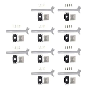 Suporte Luminaria Solar Barra Poste Kit 10 Uni Aço Jardim Rua Quintal Estrada Casa
