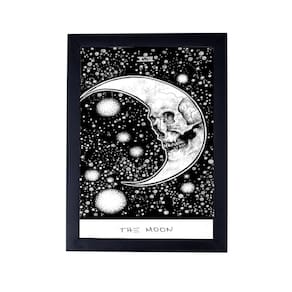 Lindo Quadro esoterica carta tarot lua 24X33 P8482