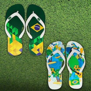 Kit 2 Pares Chinelos Masculino Polo Culture Copa do Mundo