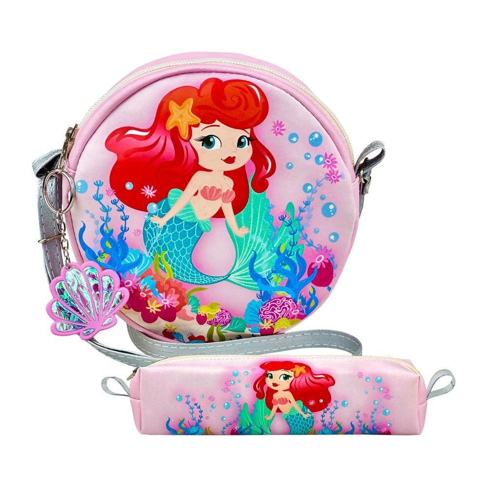 Kit Bolsa Infantil Feminina Sereia Magicc Bolsas