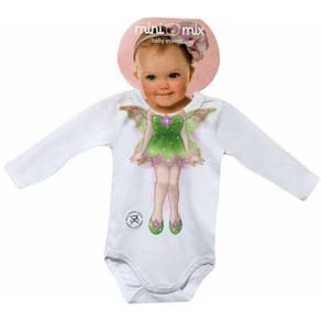 Body Manga Longa Mini Mix Fada Gbaby - P