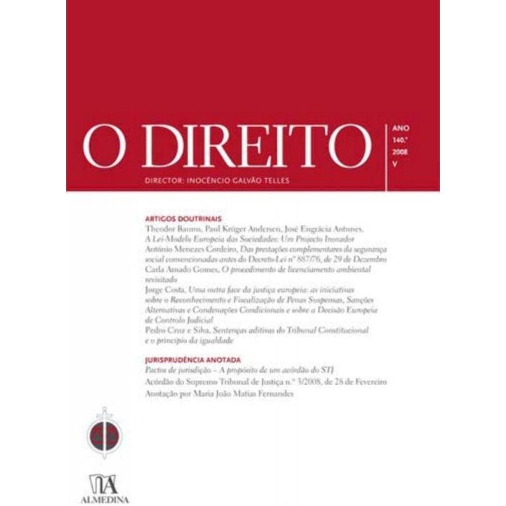 Direito Ano 140 - N. V, O