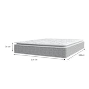 Colchão Viúva Nasa Molas Ensacadas com Pillow Top - Extra Conforto - Bello Box - Conforto (Espuma da Nasa) Viscoeslástico D33 Cinza