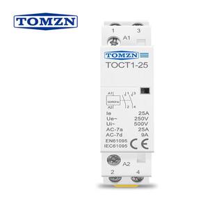 Contator Modular 25A 2 Polos NA TOMZN TOCT1-25 220V