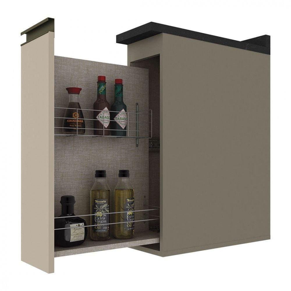 Balcão Para Condimentos Sem Tampo 20 Cm Duna/Cristal