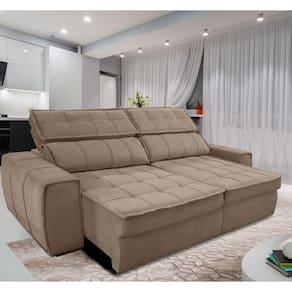 Sofa Gralha Azul America 3 Lugares Bege