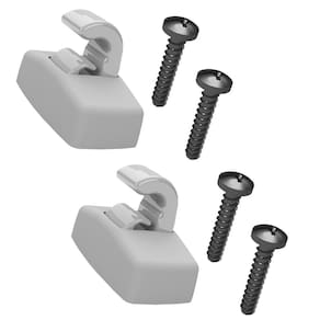 Kit Grampo Presilha Suporte Cinza Com Parafuso Quebra Sol Polo 2003 a 2009 2010 2011 2012 2013 2014