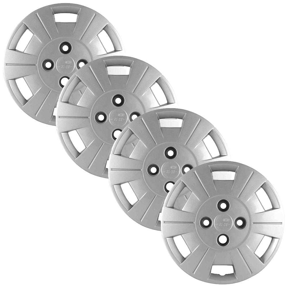 Jogo 4 Calota Original Fiesta Sedan Prata Aro 14 Grid