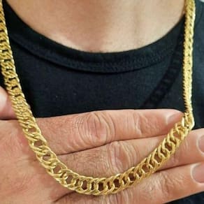 Corrente Grumet Cartier Liga de Moeda 65cm 9mm