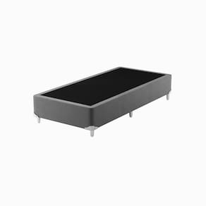 Base Box Solteiro 88x188cm Cinza