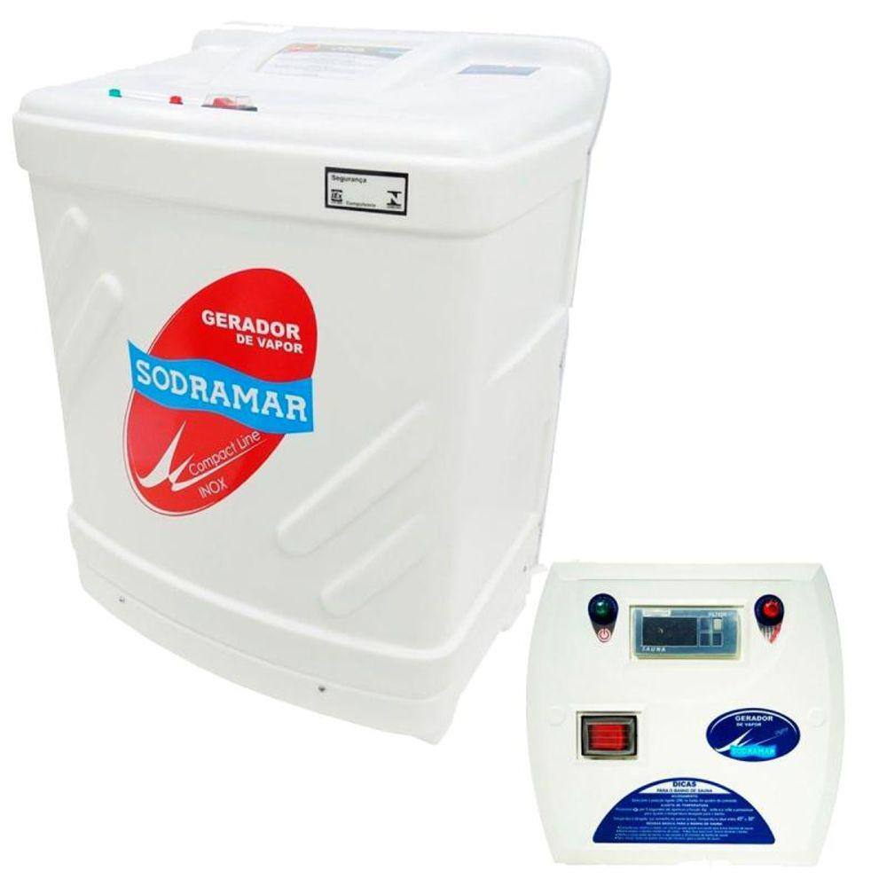 Gerador de Vapor Inox para Sauna 12,0Kw 220V c/ Quadro Digital SODRAMAR