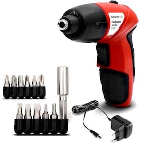 Parafusadeira à Bateria 4,8V com Kit 11 Peças Bivolt