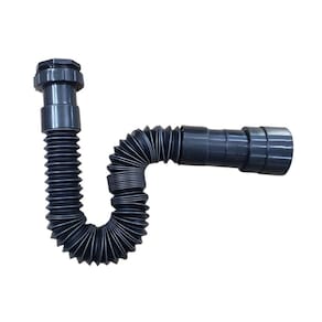 Sifão Tubo Universal Corrugado Abs 65Cm Black 1686Bk