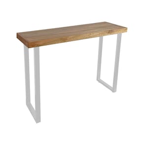Aparador Estilo Industrial 180cm em Madeira Maciça Base Ferro Branco