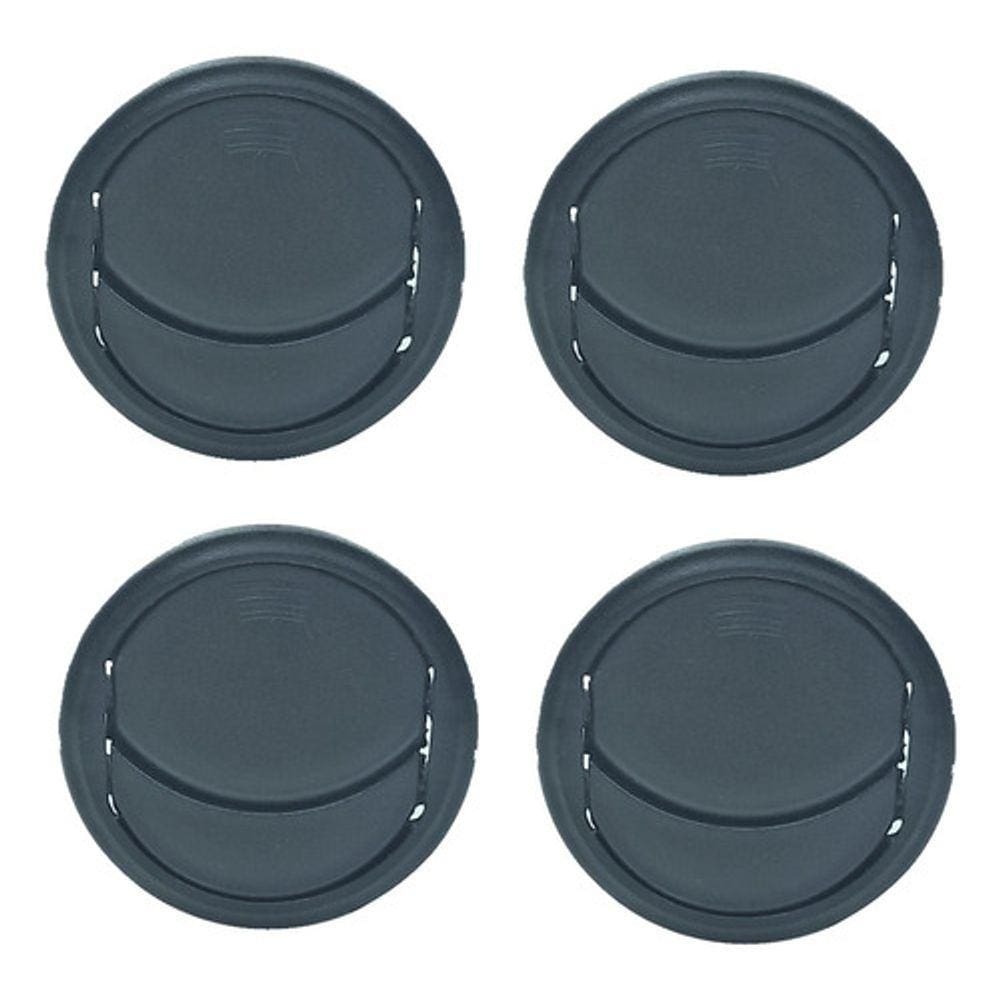 4pcs Difusor Ar Condicionado Ventilacao Universal 53mm Preto