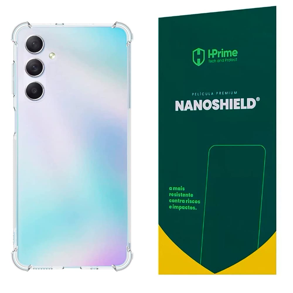 Kit Capa Case Para Galaxy M54 Anti Impacto + Película Hprime