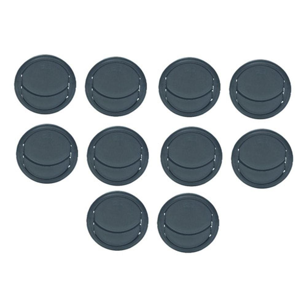 20pc Difusor Ar Condicionado Ventilacao Universal 53mm Preto