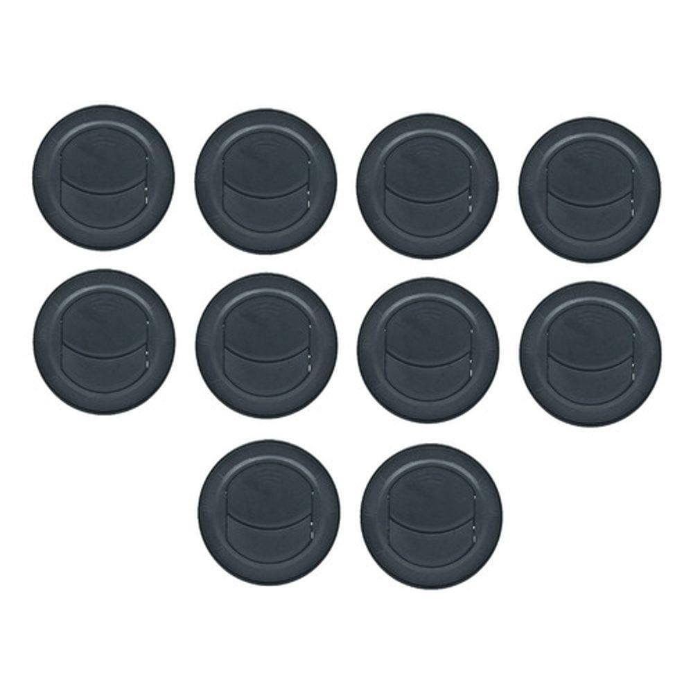 20 Pcs Difusor Ar Condicionado Universal 77mm Com Anel Preto